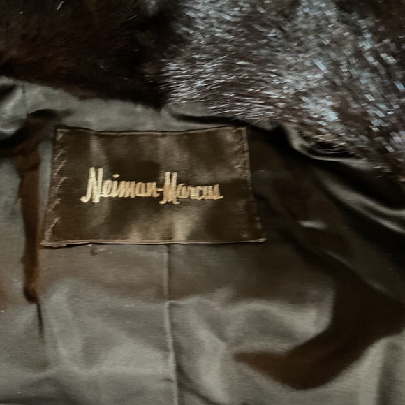 Mink Coat- Dark Brown, just below the knee - Picture 3 of 4